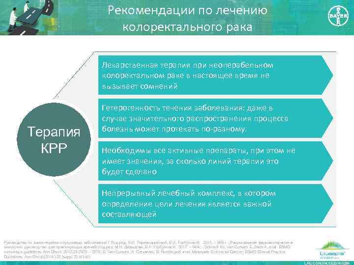 Рекомендации по лечению колоректального рака Лекарственная терапия при неоперабельном колоректальном раке в настоящее время