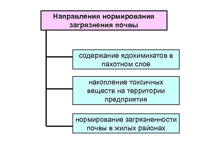 Направления нормирования загрязнения почвы содержание ядохимикатов в пахотном слое накопление токсичных веществ на территории