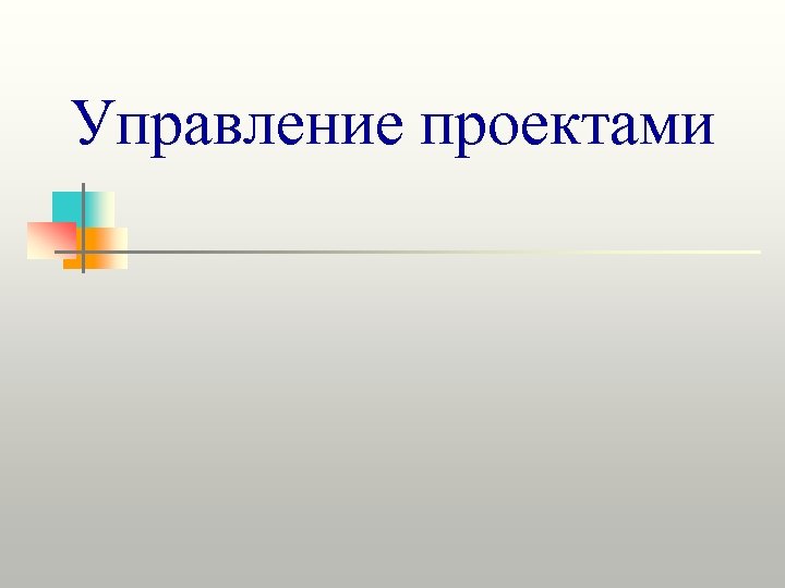 Управление проектами 