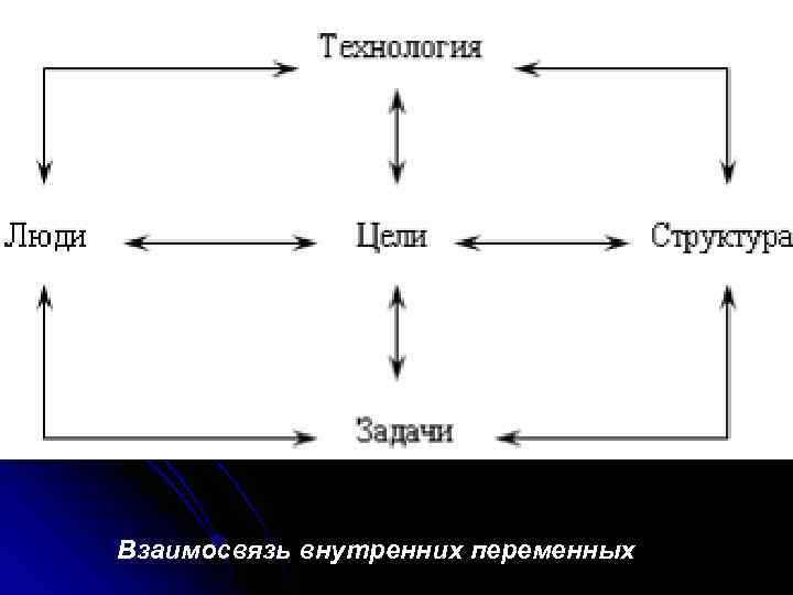 Взаимосвязь внутренних переменных 