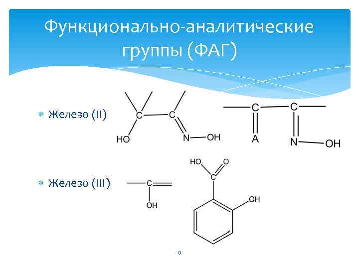 Реагенты в аналитической химии