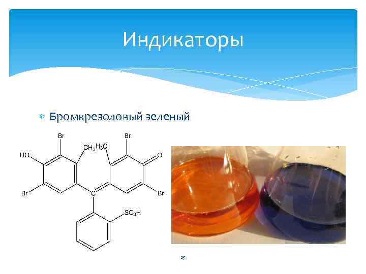 Индикаторы Бромкрезоловый зеленый 25 