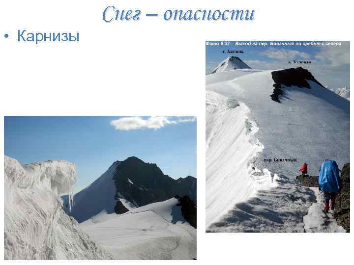  • Карнизы Снег – опасности 