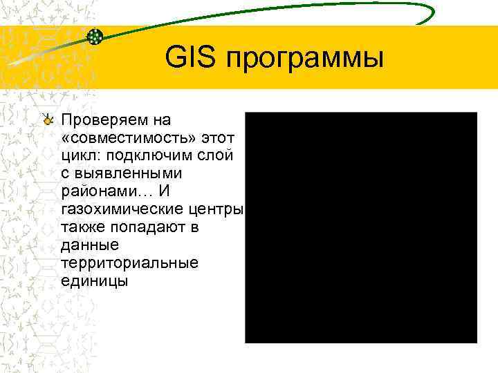 GIS программы Проверяем на «совместимость» этот цикл: подключим слой с выявленными районами… И газохимические