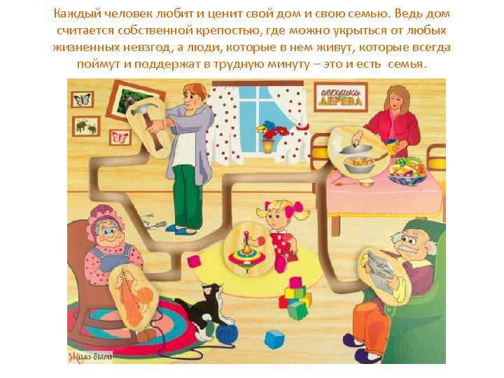 Каждый человек любит и ценит свой дом и свою семью. Ведь дом считается собственной