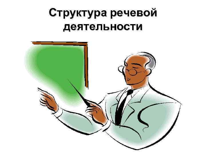 Структура речевой деятельности 