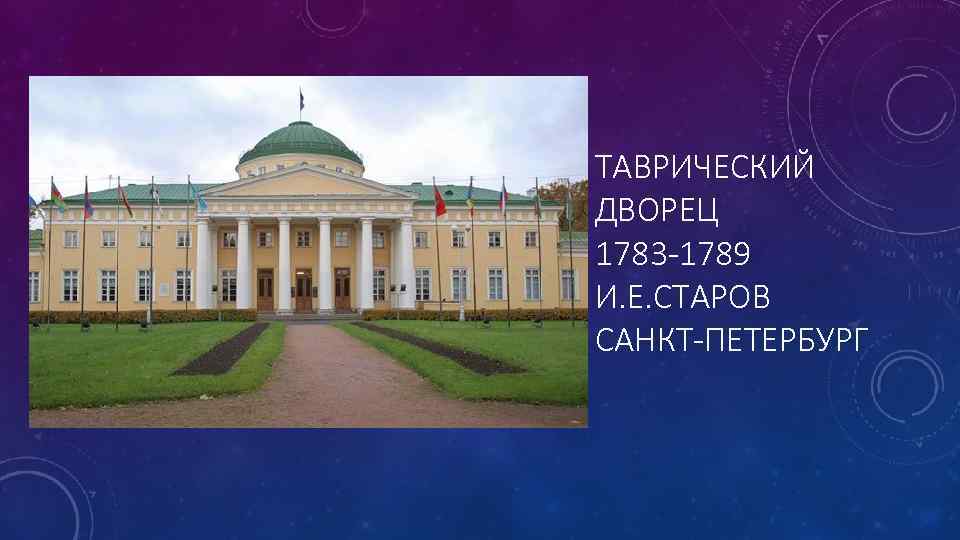 Презентация архитектура 18 века в россии 4 класс