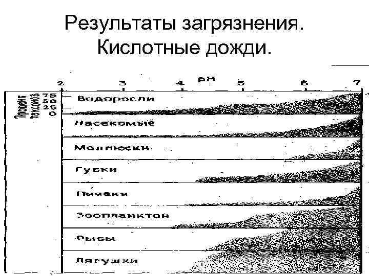 Результаты загрязнения. Кислотные дожди. 14 