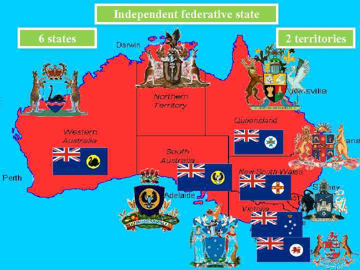 Independent federative state 6 states 2 territories 