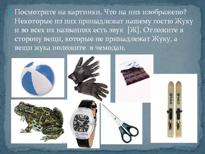  Посмотрите на картинки. Что на них изображено? Некоторые из них принадлежат нашему гостю