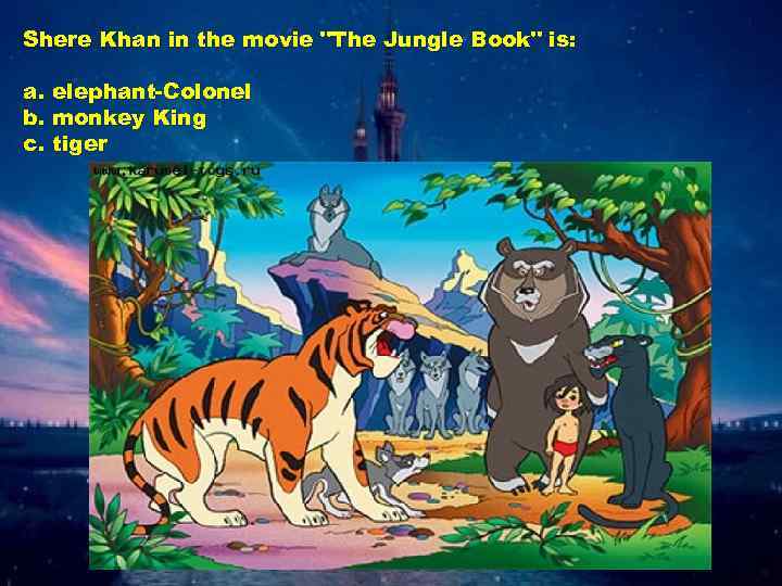 Shere Khan in the movie 