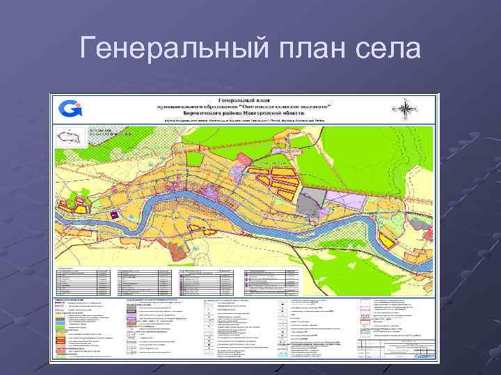 Генеральный план села 