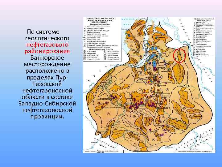Карта ванкорского месторождения