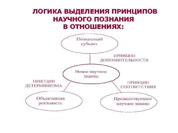  ЛОГИКА ВЫДЕЛЕНИЯ ПРИНЦИПОВ НАУЧНОГО ПОЗНАНИЯ В ОТНОШЕНИЯХ: 