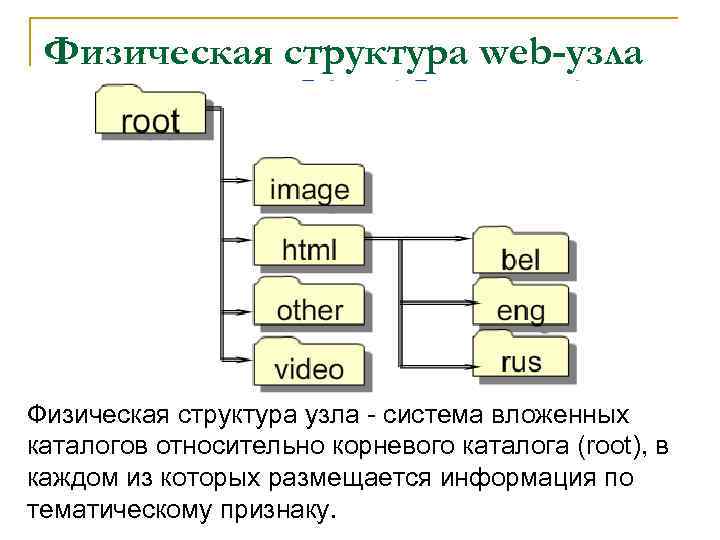 Физическая структура сайта