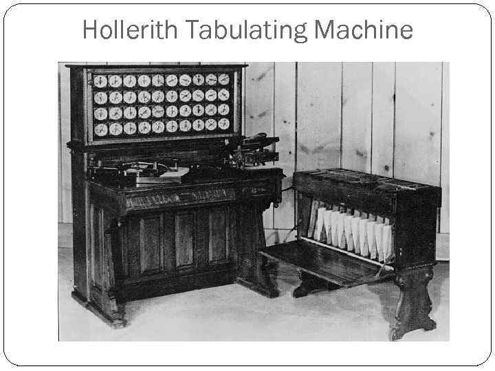 Hollerith Tabulating Machine 