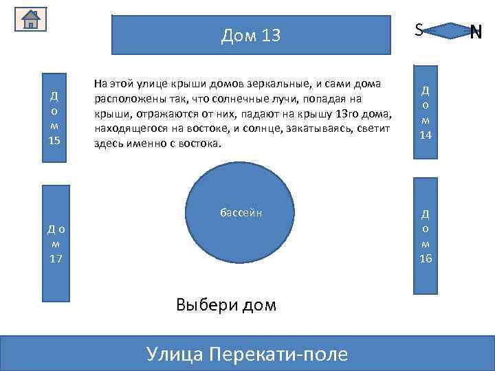 Дом 13 Д о м 15 На этой улице крыши домов зеркальные, и сами