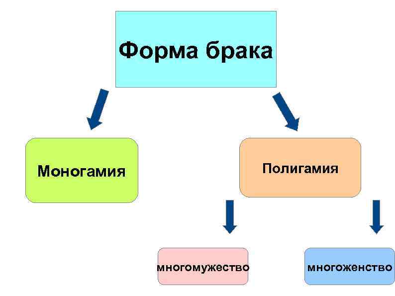 Формы брака схема