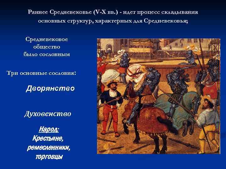 Классы средневековой европы. Раннее средневековье (v-XI ВВ.). Раннее средневековье основные процессы. Основные процессы средневековья. Основные процессы характерные для средневековья.