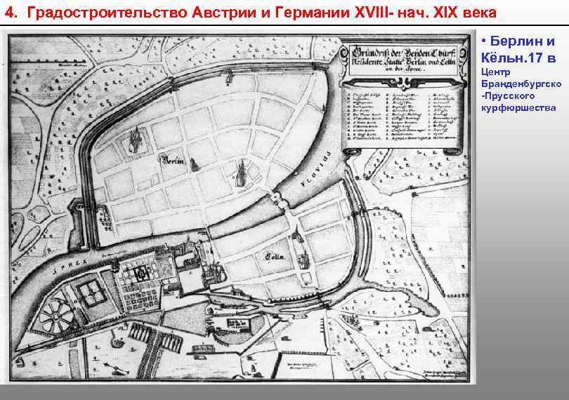 4. Градостроительство Австрии и Германии XVIII- нач. XIX века • Берлин и Кёльн. 17