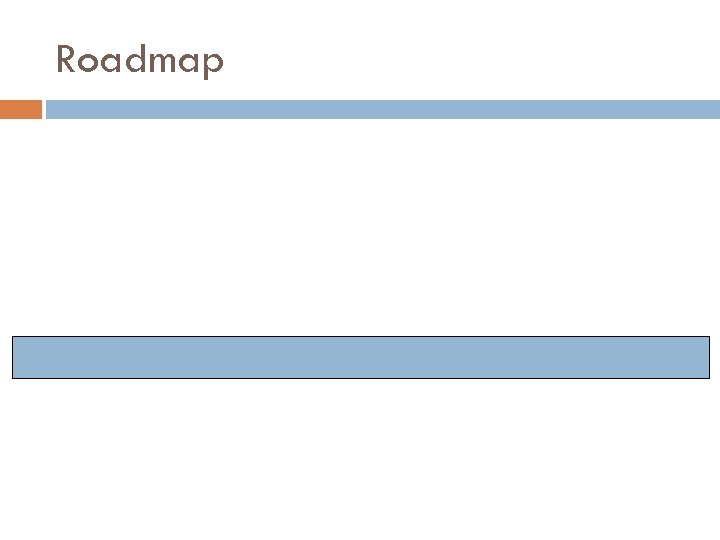 Roadmap 