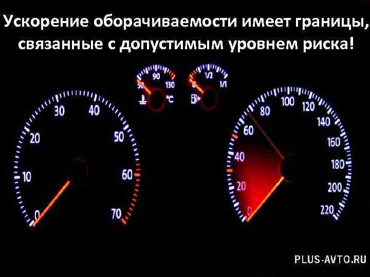 Ускорение оборачиваемости имеет границы, связанные с допустимым уровнем риска! 