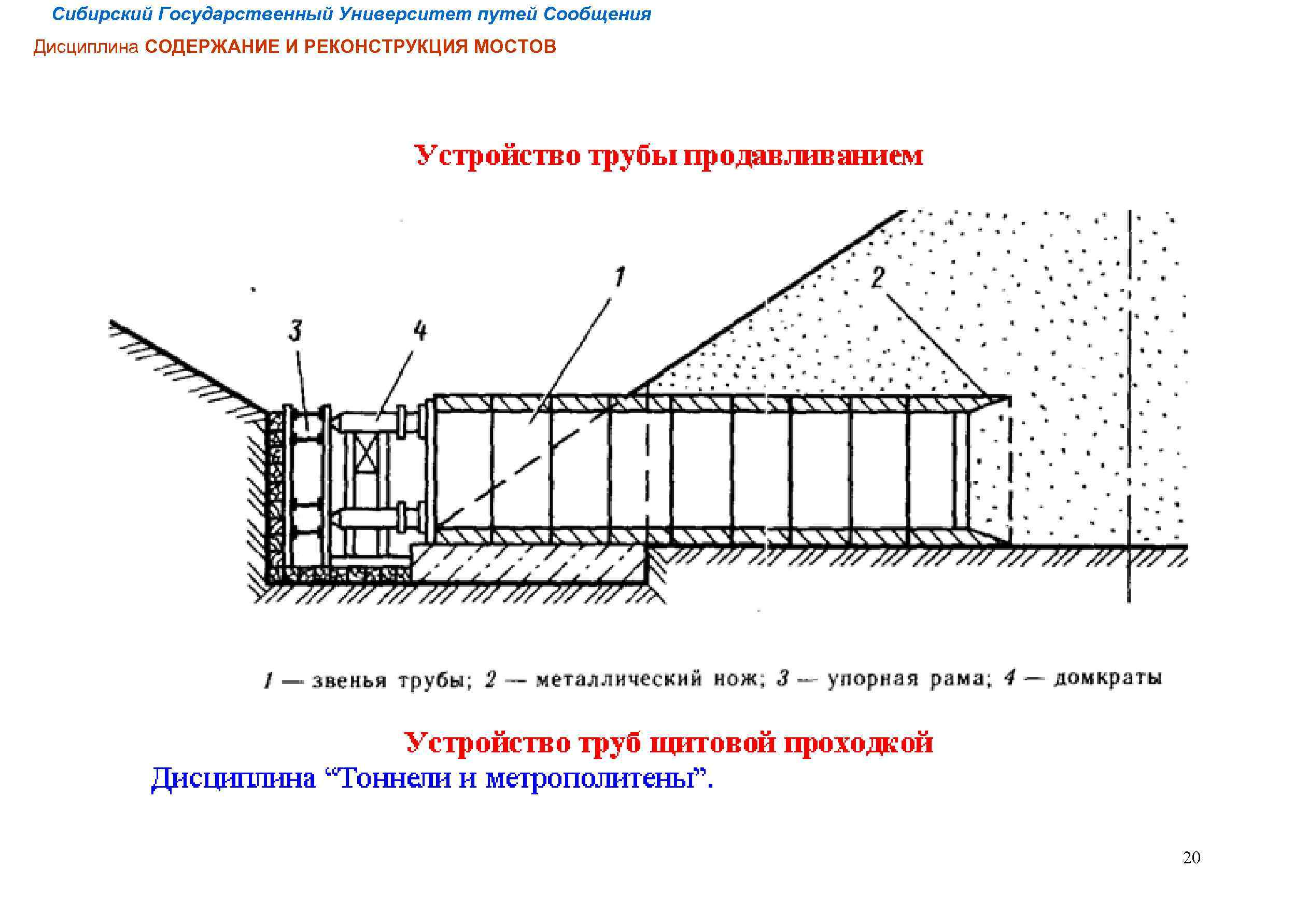 Сибирский Государственный Университет путей Сообщения Дисциплина СОДЕРЖАНИЕ И РЕКОНСТРУКЦИЯ МОСТОВ 20 