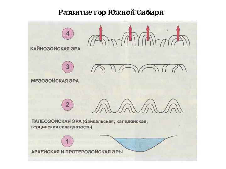 Развитие гор Южной Сибири 