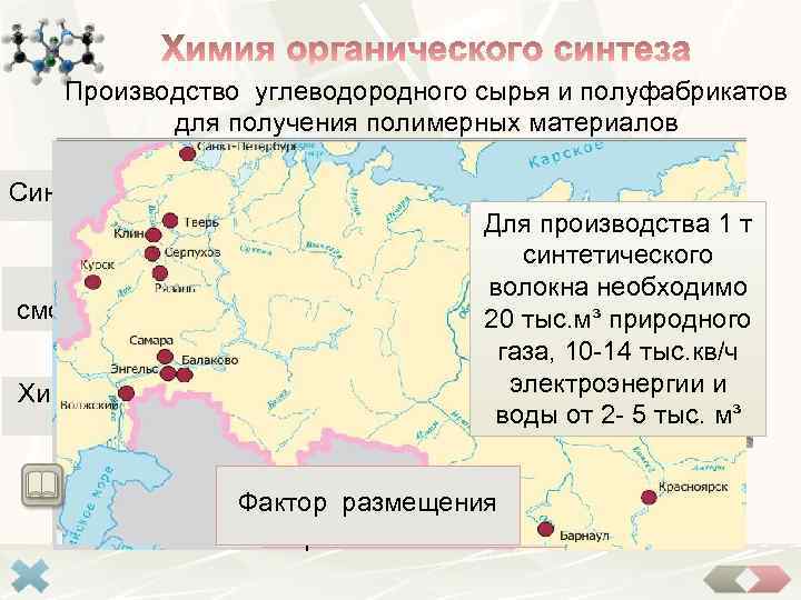 Производство углеводородного сырья и полуфабрикатов для получения полимерных материалов Синтетический каучук Синтетические смолы и