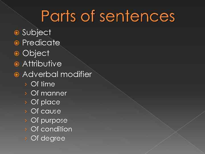 What are these subjects. Subject Predicate object. Subject object Predicate attribute. Part of the Predicate в английском. Subject of the sentence.