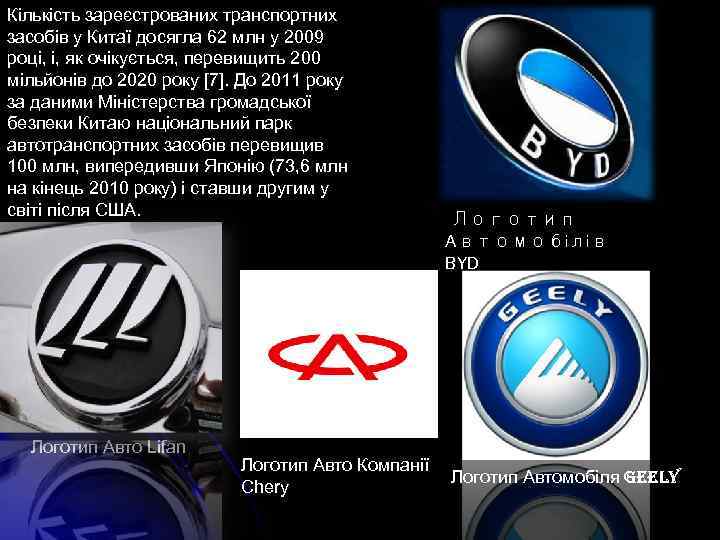 Кількість зареєстрованих транспортних засобів у Китаї досягла 62 млн у 2009 році, і, як