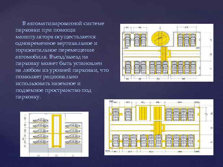  В автоматизированной системе парковки при помощи манипулятора осуществляется одновременное вертикальное и горизонтальное перемещение
