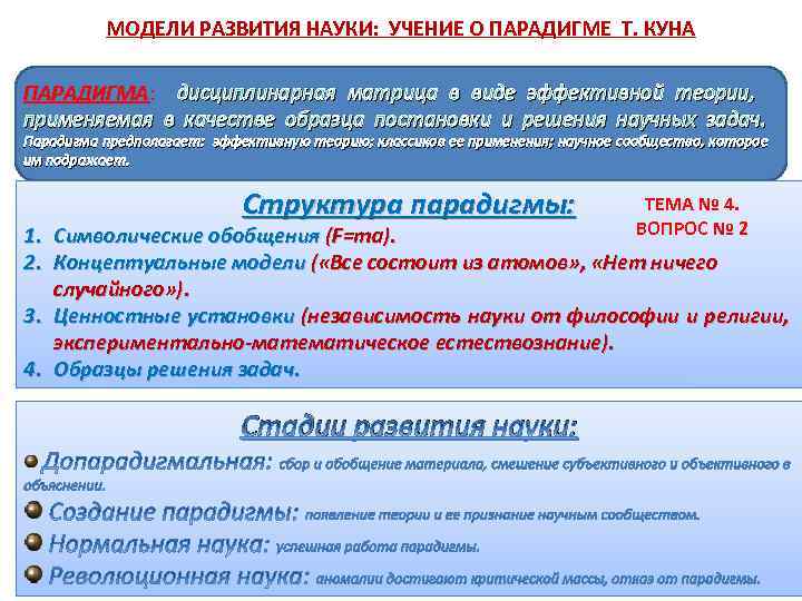 Научная картина мира до дисциплинарной науки