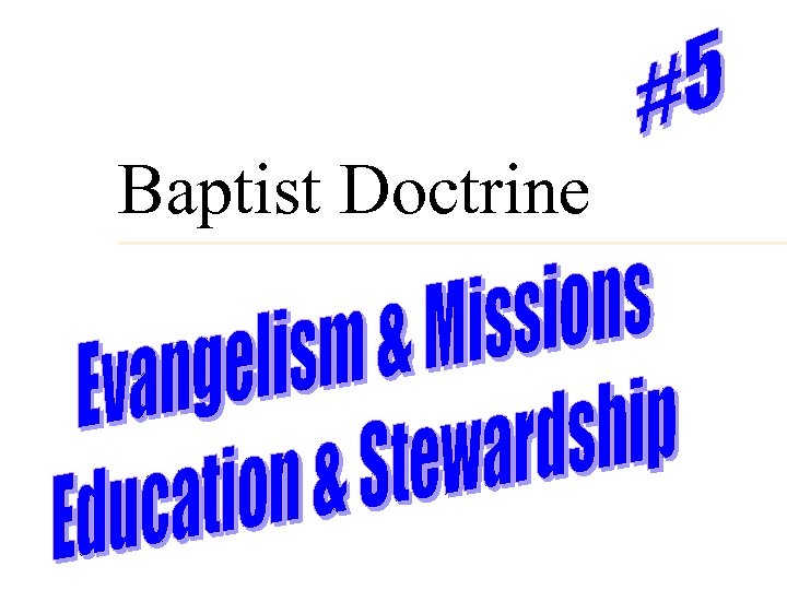 Baptist Doctrine 