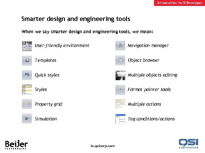 Introduction to i. X Developer Smarter design and engineering tools When we say smarter