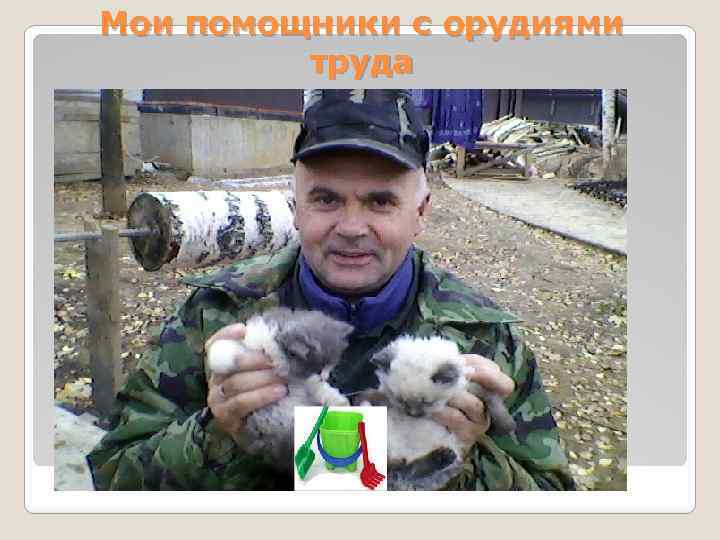 Мои помощники с орудиями труда 