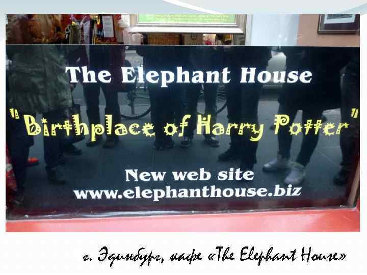  г. Эдинбург, кафе «The Elephant House» 