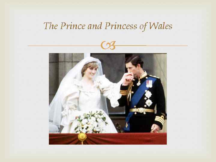 The Prince and Princess of Wales 