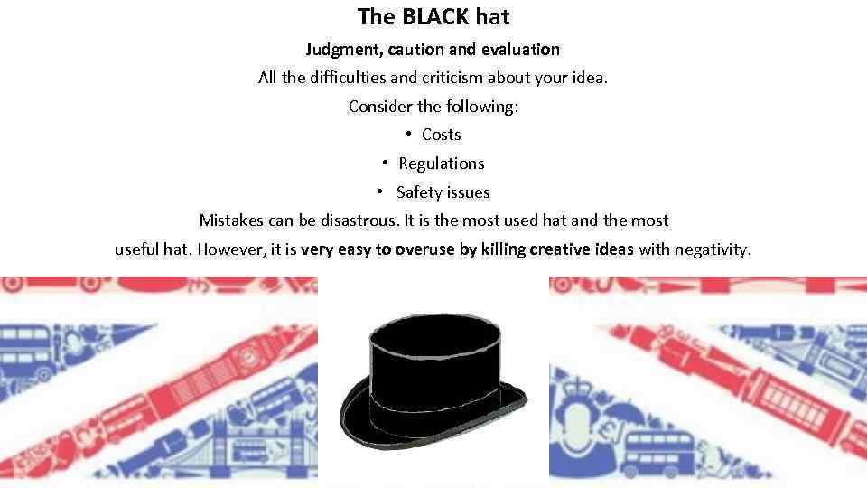 The BLACK hat Judgment, caution and evaluation All the difficulties and criticism about your