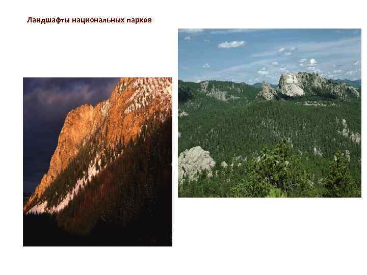 Ландшафты национальных парков 