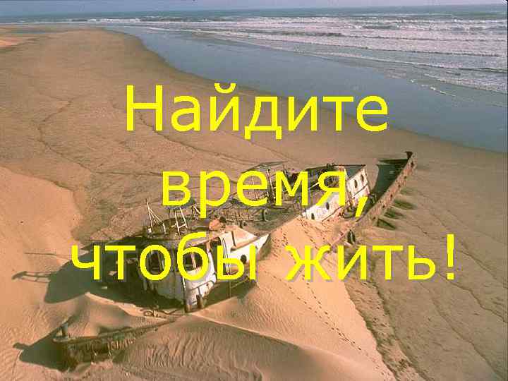 Найдите время, чтобы жить! 