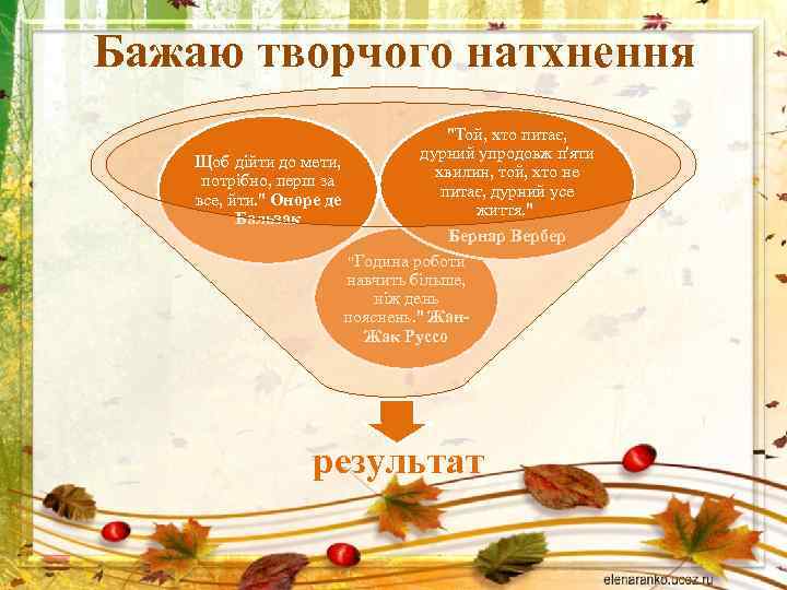 Бажаю творчого натхнення 