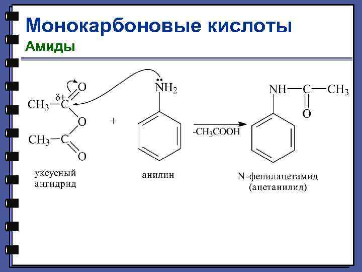 Монокарбоновые кислоты Амиды 