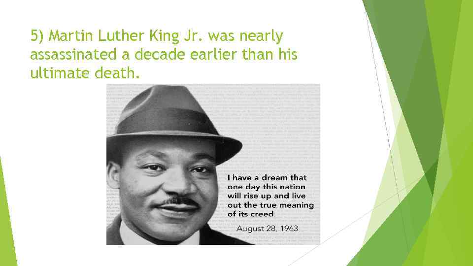 Dr Martin Luther King 10 interesting facts