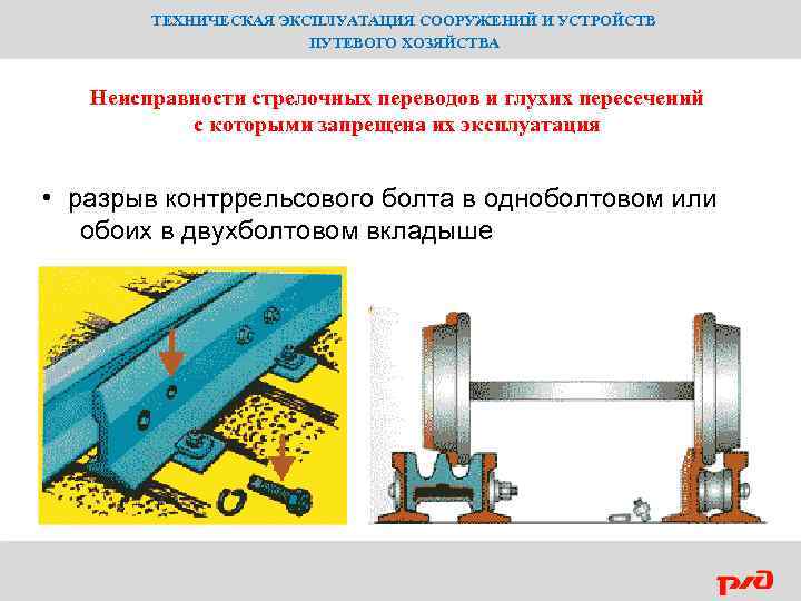 Неисправности стрелочных переводов птэ какое приложение