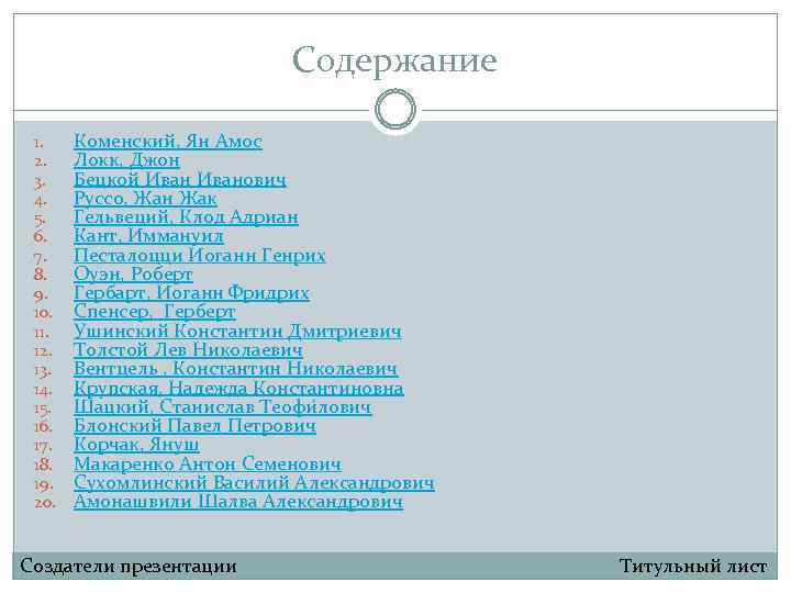 Содержание 1. 2. 3. 4. 5. 6. 7. 8. 9. 10. 11. 12. 13.