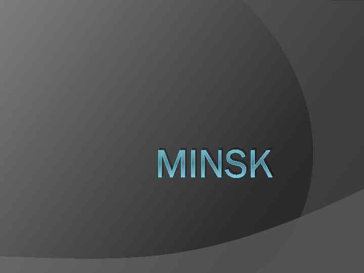 MINSK 