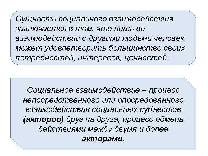 Сущность социального взаимодействия заключается в том, что лишь во взаимодействии с другими людьми человек