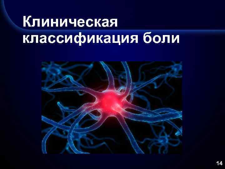 Клиническая классификация боли 14 