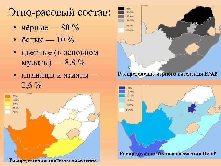 Расовый состав юар